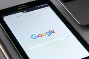 google search bar on a handheld device