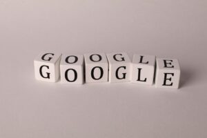 google on scrabble letters