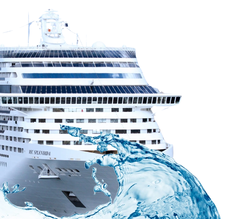 ship and water