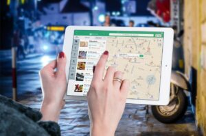 google maps search results