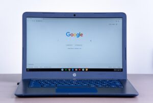 google search on laptop