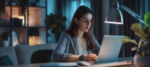 woman on laptop